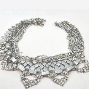 Stella & Dot Sutton Statement Necklace - Silver
